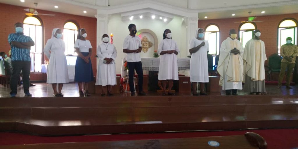 Contact Persons introducing their Religious Congregations during the Mass