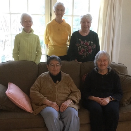Carlotta Bartone, Peggy Doherty, Roseanne McDougall, Mary Alice Minogue, Pat Tirrell: “ground-breaking . . . great opportunity to return to the Spiritual Exercises . . . and be united to the SHCJ Community”